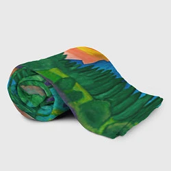 Плед флисовый Закат на реке, цвет: 3D-велсофт — фото 2