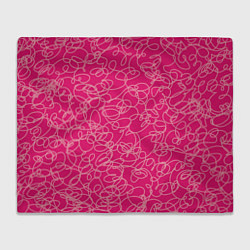 Плед флисовый Особо розовый Девчачий, цвет: 3D-велсофт