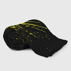 Плед флисовый Желтые брызги, цвет: 3D-велсофт — фото 2