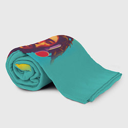 Плед флисовый В стиле Боба Марли и регги, цвет: 3D-велсофт — фото 2