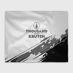 Плед флисовый Thousand Foot Krutch логотип, цвет: 3D-велсофт