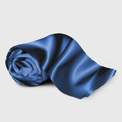 Плед флисовый Складки гладкой синей ткани, цвет: 3D-велсофт — фото 2