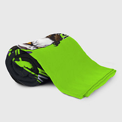 Плед флисовый Slipknot green, цвет: 3D-велсофт — фото 2