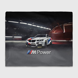 Плед флисовый BMW M 240 i Racing - Motorsport - M Power, цвет: 3D-велсофт