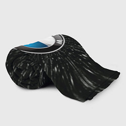Плед флисовый БМВ эмблема, автомобильная тема, цвет: 3D-велсофт — фото 2