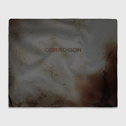 Плед флисовый Corrosion - рыжая ржавчина, цвет: 3D-велсофт