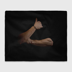 Плед флисовый Руки в темноте, цвет: 3D-велсофт