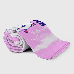 Плед флисовый Женя кошечка с сердечком, цвет: 3D-велсофт — фото 2