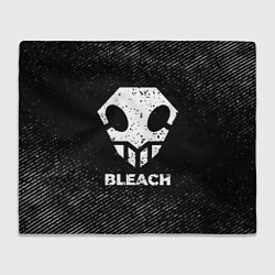 Плед флисовый Bleach с потертостями на темном фоне, цвет: 3D-велсофт