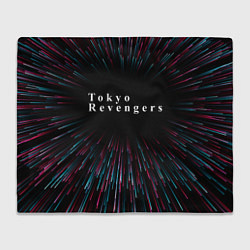 Плед флисовый Tokyo Revengers infinity, цвет: 3D-велсофт