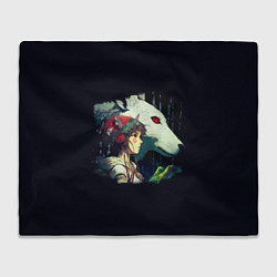 Плед флисовый Сан с богиней Моро, цвет: 3D-велсофт