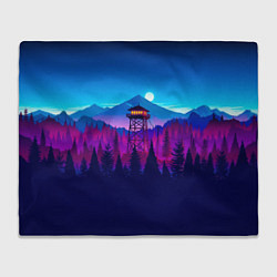 Плед флисовый Firewatch, цвет: 3D-велсофт