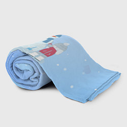 Плед флисовый Самый лучший снеговик, цвет: 3D-велсофт — фото 2