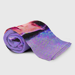 Плед флисовый Уэнсдэй неон, цвет: 3D-велсофт — фото 2