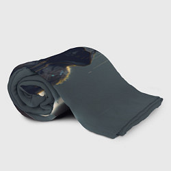 Плед флисовый Олень в дождевике, цвет: 3D-велсофт — фото 2