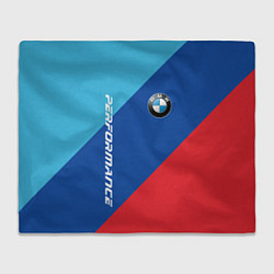 Плед флисовый Bmw - m colors, цвет: 3D-велсофт