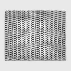 Плед флисовый B A P pattern logo, цвет: 3D-велсофт