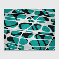 Плед флисовый Абстрактный узор из сетчатых прожилок, цвет: 3D-велсофт