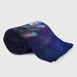 Плед флисовый Космические звёздные цветы, цвет: 3D-велсофт — фото 2