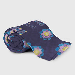 Плед флисовый Самая лучшая мама с цветами, цвет: 3D-велсофт — фото 2