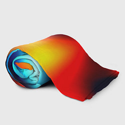 Плед флисовый Горячий красный градиент, цвет: 3D-велсофт — фото 2