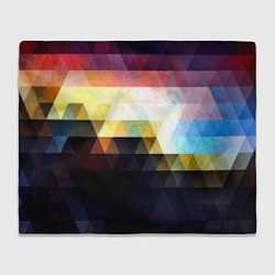 Плед флисовый Mosaic abstraction, цвет: 3D-велсофт