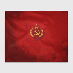 Плед флисовый Тень СССР, цвет: 3D-велсофт