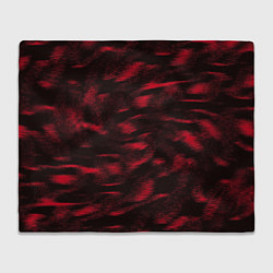 Плед флисовый Абстракт красного, цвет: 3D-велсофт