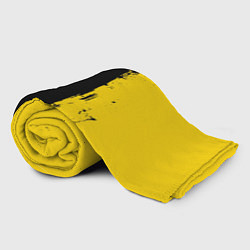 Плед флисовый Вертикальная черно-желтая полоса Cyberpunk 2077, цвет: 3D-велсофт — фото 2