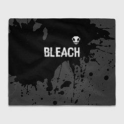 Плед Bleach glitch на темном фоне: символ сверху