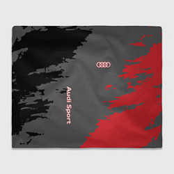 Плед флисовый Audi sport grunge, цвет: 3D-велсофт