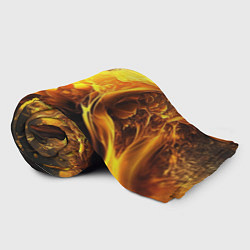 Плед флисовый Золотые волны, цвет: 3D-велсофт — фото 2