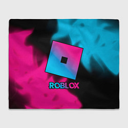 Плед флисовый Roblox - neon gradient, цвет: 3D-велсофт
