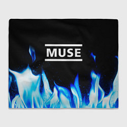 Плед флисовый Muse blue fire, цвет: 3D-велсофт