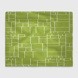 Плед флисовый Цвет зеленый салатовый тренд, цвет: 3D-велсофт