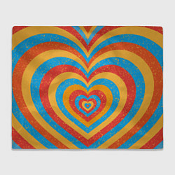 Плед флисовый Sunny heart, цвет: 3D-велсофт