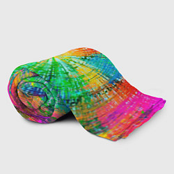 Плед флисовый Радужное излучение, цвет: 3D-велсофт — фото 2