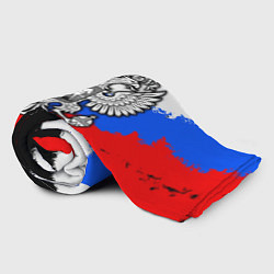 Плед флисовый Триколор - герб РФ, цвет: 3D-велсофт — фото 2