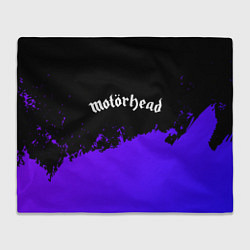 Плед флисовый Motorhead purple grunge, цвет: 3D-велсофт