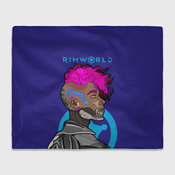 Плед флисовый RimWorld персонаж, цвет: 3D-велсофт
