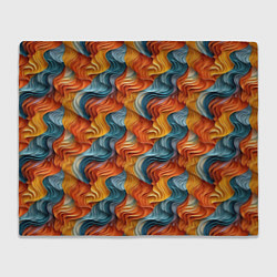 Плед флисовый Волны ярких красок, цвет: 3D-велсофт