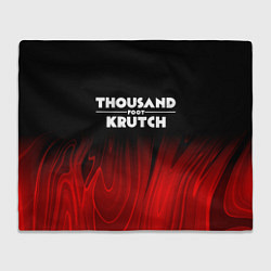 Плед флисовый Thousand Foot Krutch red plasma, цвет: 3D-велсофт