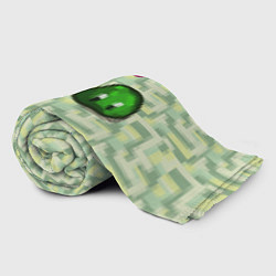 Плед флисовый Зеленые слаймы стардью, цвет: 3D-велсофт — фото 2