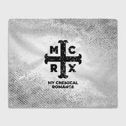 Плед My Chemical Romance с потертостями на светлом фоне