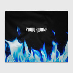 Плед флисовый Powerwolf blue fire, цвет: 3D-велсофт