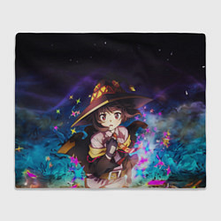 Плед флисовый Мегумин Алый маг, цвет: 3D-велсофт