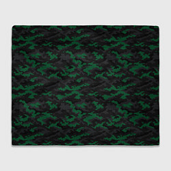 Плед флисовый Точечный камуфляжный узор Spot camouflage pattern, цвет: 3D-велсофт
