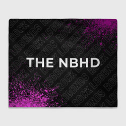 Плед флисовый The Neighbourhood rock legends: надпись и символ, цвет: 3D-велсофт
