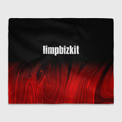 Плед флисовый Limp Bizkit red plasma, цвет: 3D-велсофт