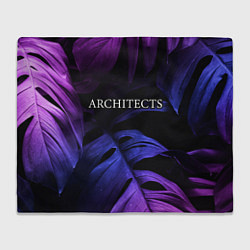 Плед флисовый Architects neon monstera, цвет: 3D-велсофт